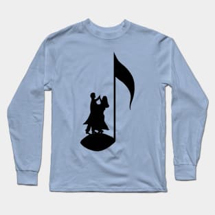 Dancing on the musical note Long Sleeve T-Shirt